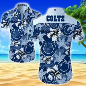 Great Indianapolis Colts Hawaiian Shirt For Sale