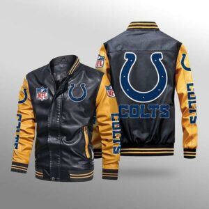 Indianapolis Colts Leather Jacket For Big Fans