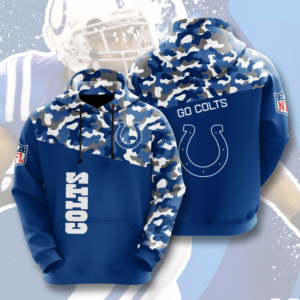 Indianapolis Colts 3D Printed Hooded Pocket Pullover Hoodie Limited Edition Gift