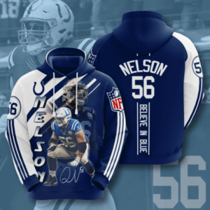 Indianapolis Colts 3D Printed Hooded Pocket Pullover Hoodie For Cool Fans